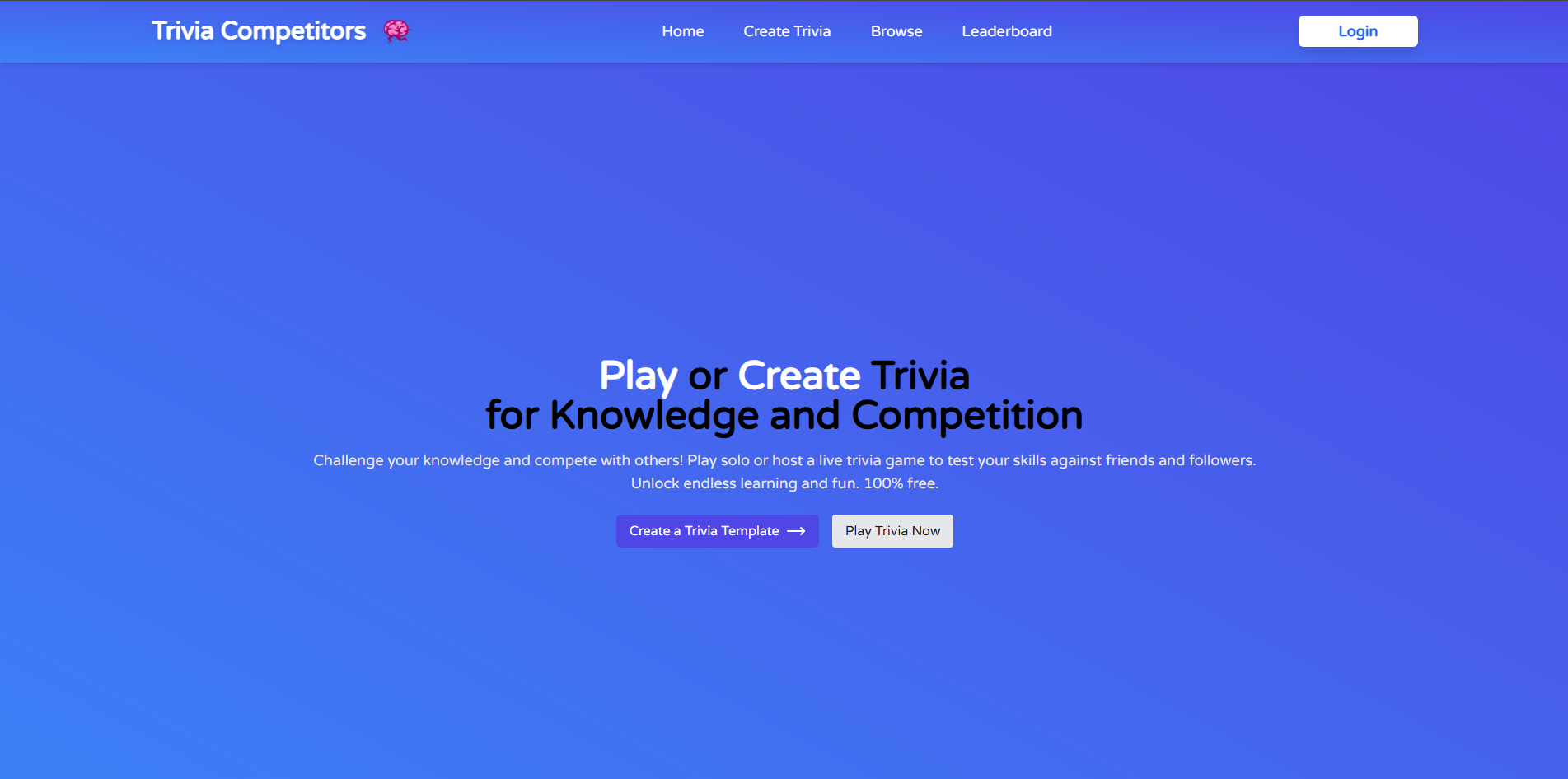 Trivia Competitor